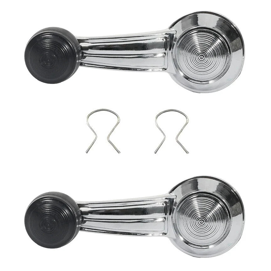 Chrome Door Window Crank Handles for Cadillac Chevy