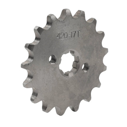 17mm 17T Front Sprocket for 50cc 70cc 90cc 110cc 125cc 140cc ATV Pit Dirt Bike
