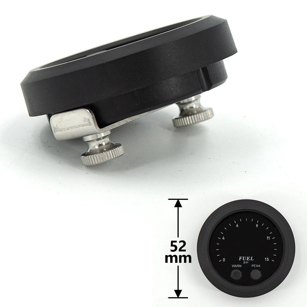 12V 52mm Ultra-thin Electronic Fuel Pressure Meter w/ Sensor for Car