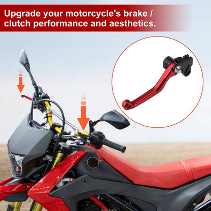 1 Pair Motorcycle Short Brake Clutch Levers for Honda CRF250L CRF300L Rally Red