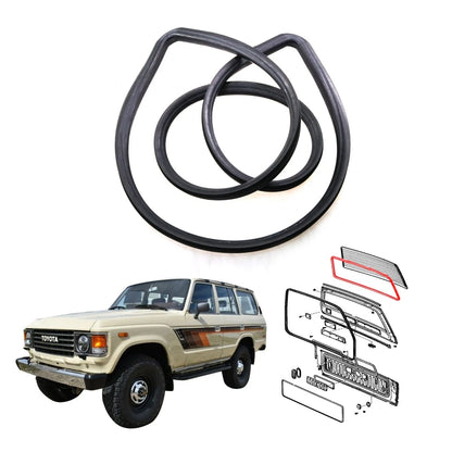 Back Door Glass Weatherstrip for Toyota Land Cruiser FJ60 1980-1990