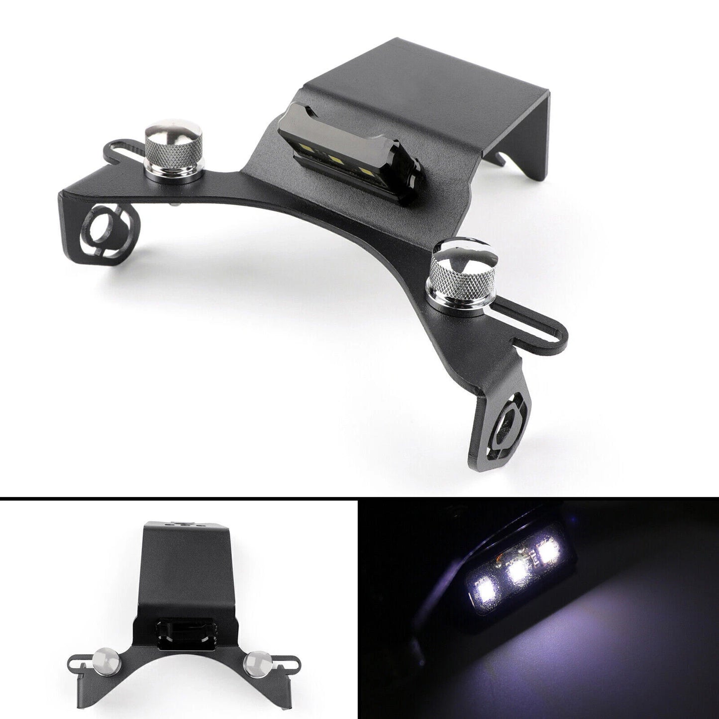 3 x LED Universal Motorcycle Panel Mount Bracket for Yamaha YZF-R1 (2004-2014)