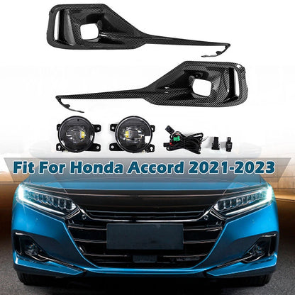 Carbon Fiber LED Bumper Fog Lights for 2021-2023 Honda Accord (2021-2023)