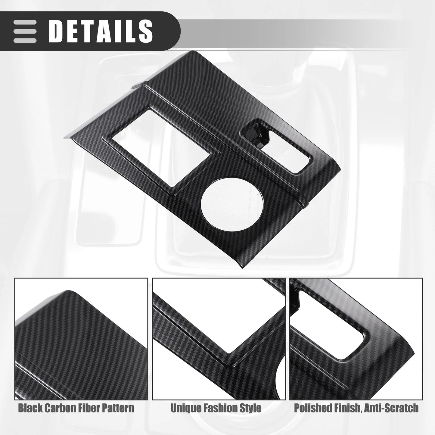 Carbon Fiber Gear Shift Panel Trim for Mitsubishi Outlander (2022)