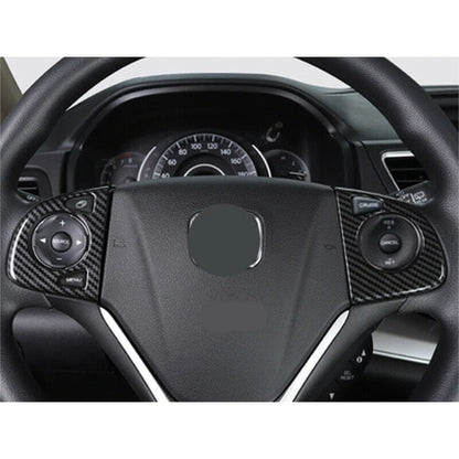 Carbon Fiber Steering Wheel Knob Frame for Honda CR-V (2012-2016)
