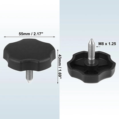 2 x Top Window Frame Knobs for Jeep Wrangler TJ/JK (1997-2018)