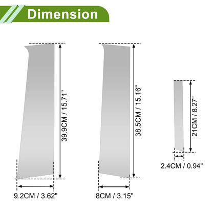 6 Pcs Pillar Window Trim for Chevy Aveo (2007-2011) Silver Tone
