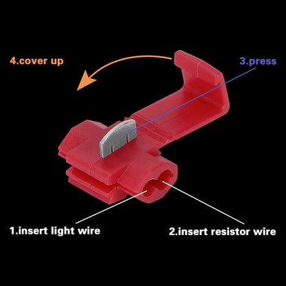 10 x 50W Load Resistors for LED Bulbs - Fix Hyper Flash Turn Signal (N/A)