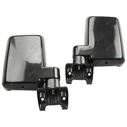 Large Black Door Wing Mirrors Pair for Toyota Landcruiser 60 Series (1987-1990)