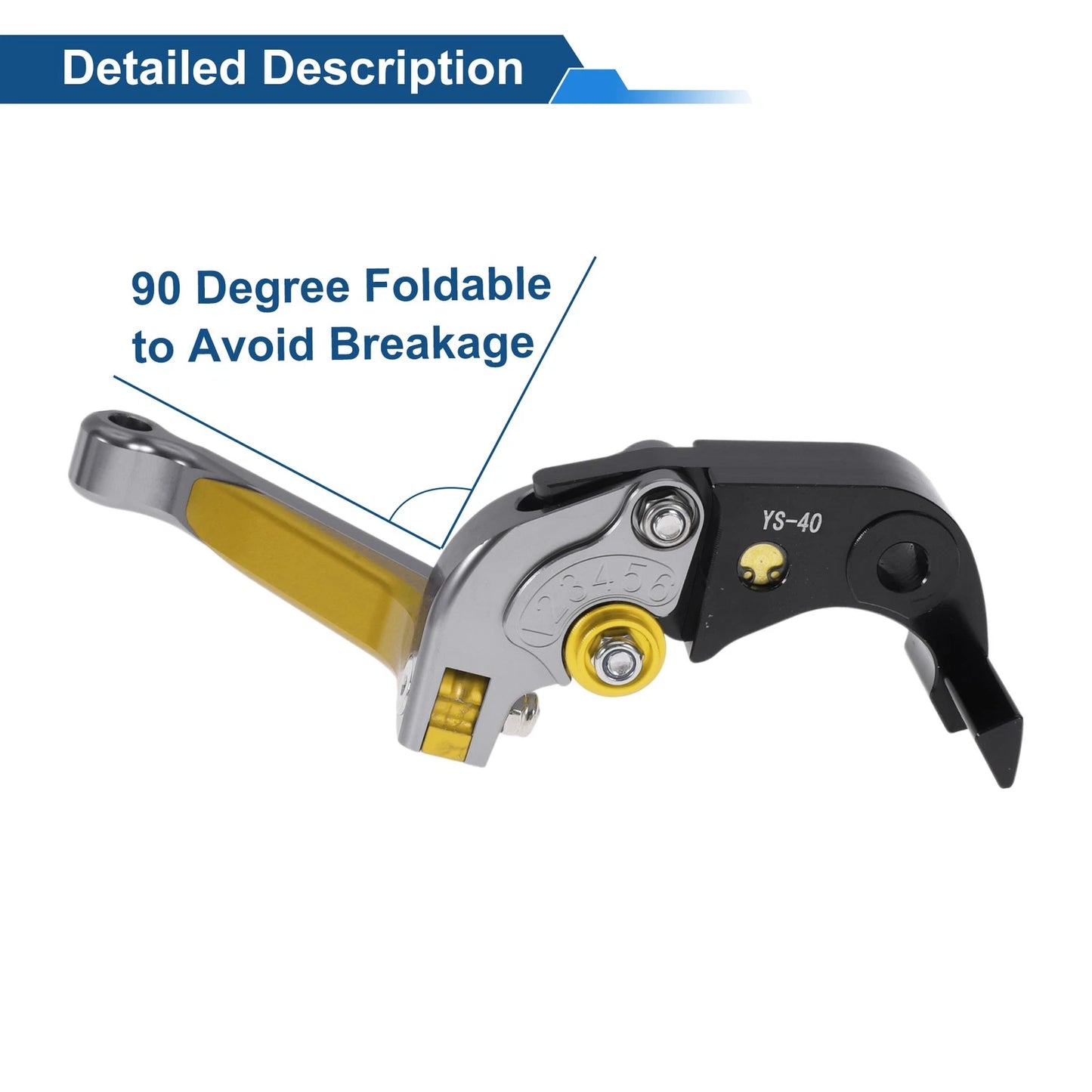 Adjustable Brake Clutch Levers for Honda CBR600RR (2003-2016) - Titanium Gold Tone