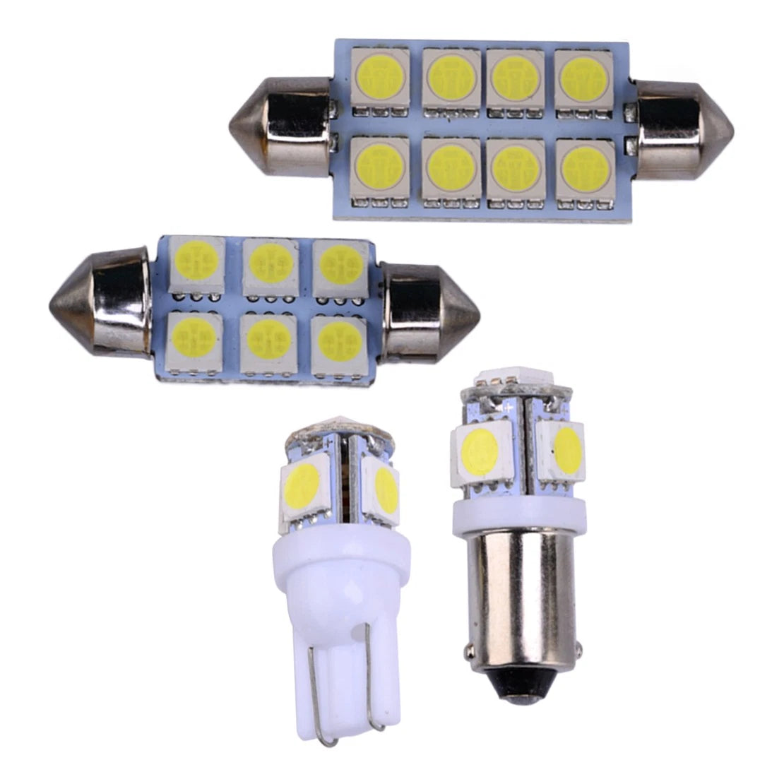 White LED Interior Lamp Bulb Kit for Nissan Qashqai J10 (2007-2013)
