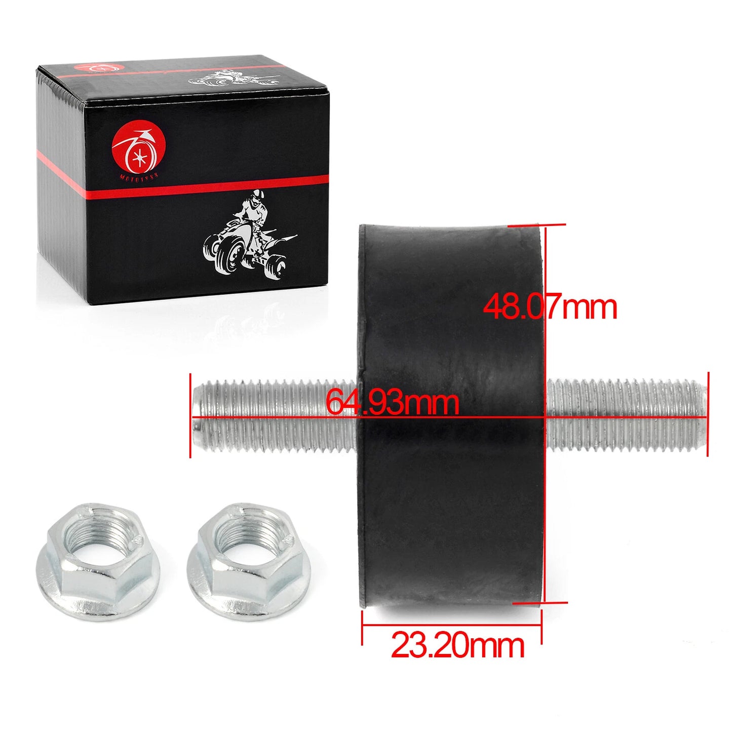 2 x Front Mounts Kit Engine Rubber Motor Polaris Sportsman (2003-2014)