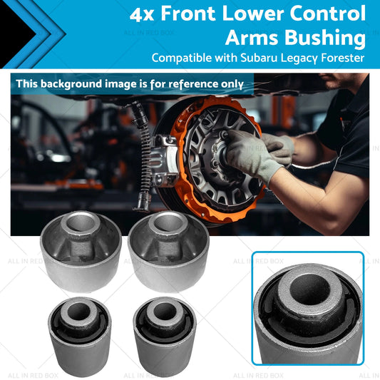 4 x Front Lower Control Arm Bushings for Subaru Forester, Legacy (03-17)