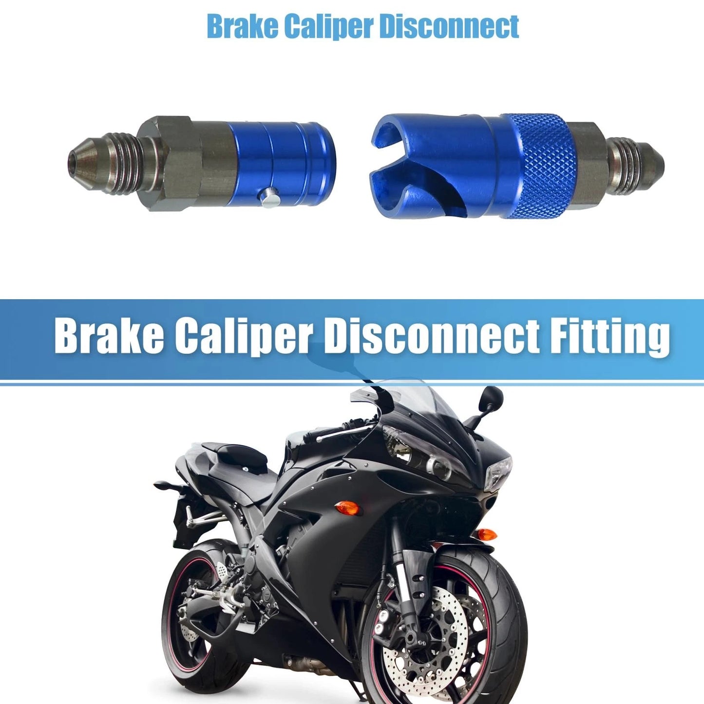 AN3 3AN Quick Release Disconnect Coupling Fitting Blue for Car Motorcycle