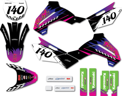Custom Sticker Kit for Kawasaki KLX 140 (2019-2026) Junction B Decals