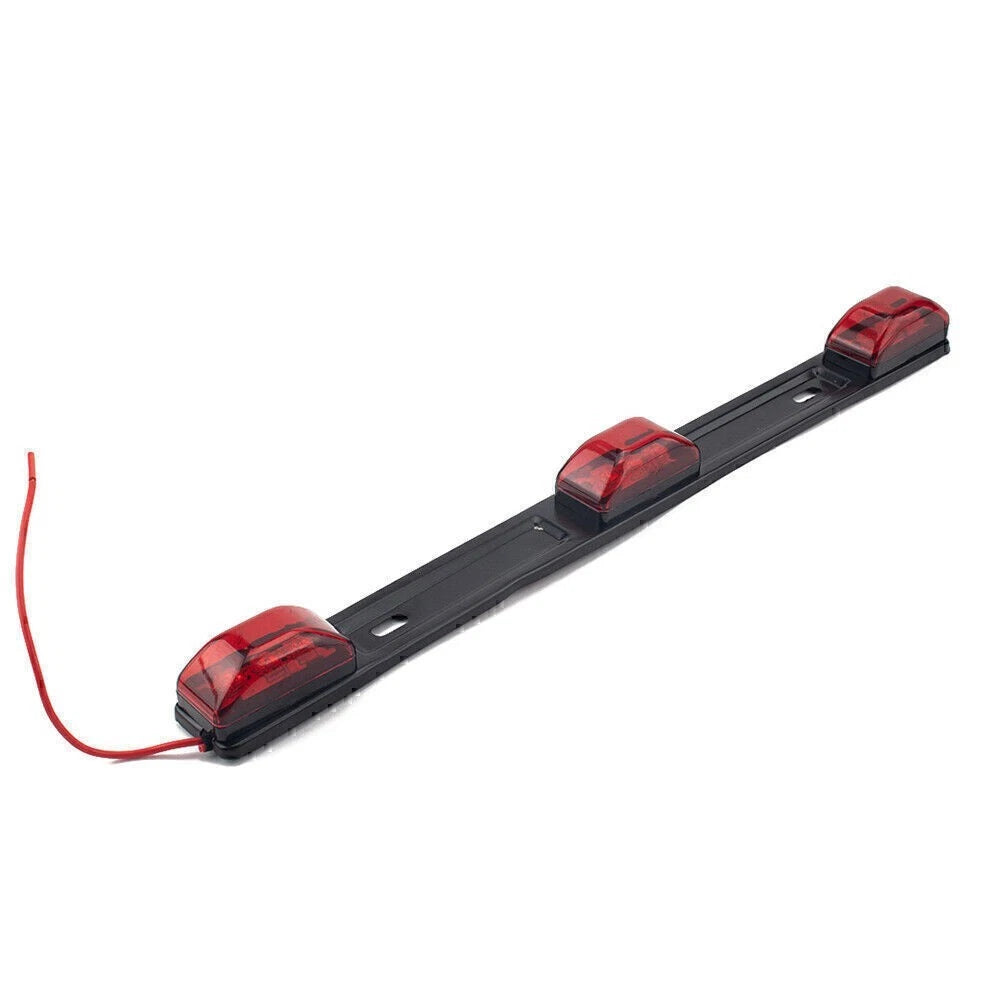 17" Red Bright LED ID Bar & 3 LED Marker Lights for Truck Trailer Bus