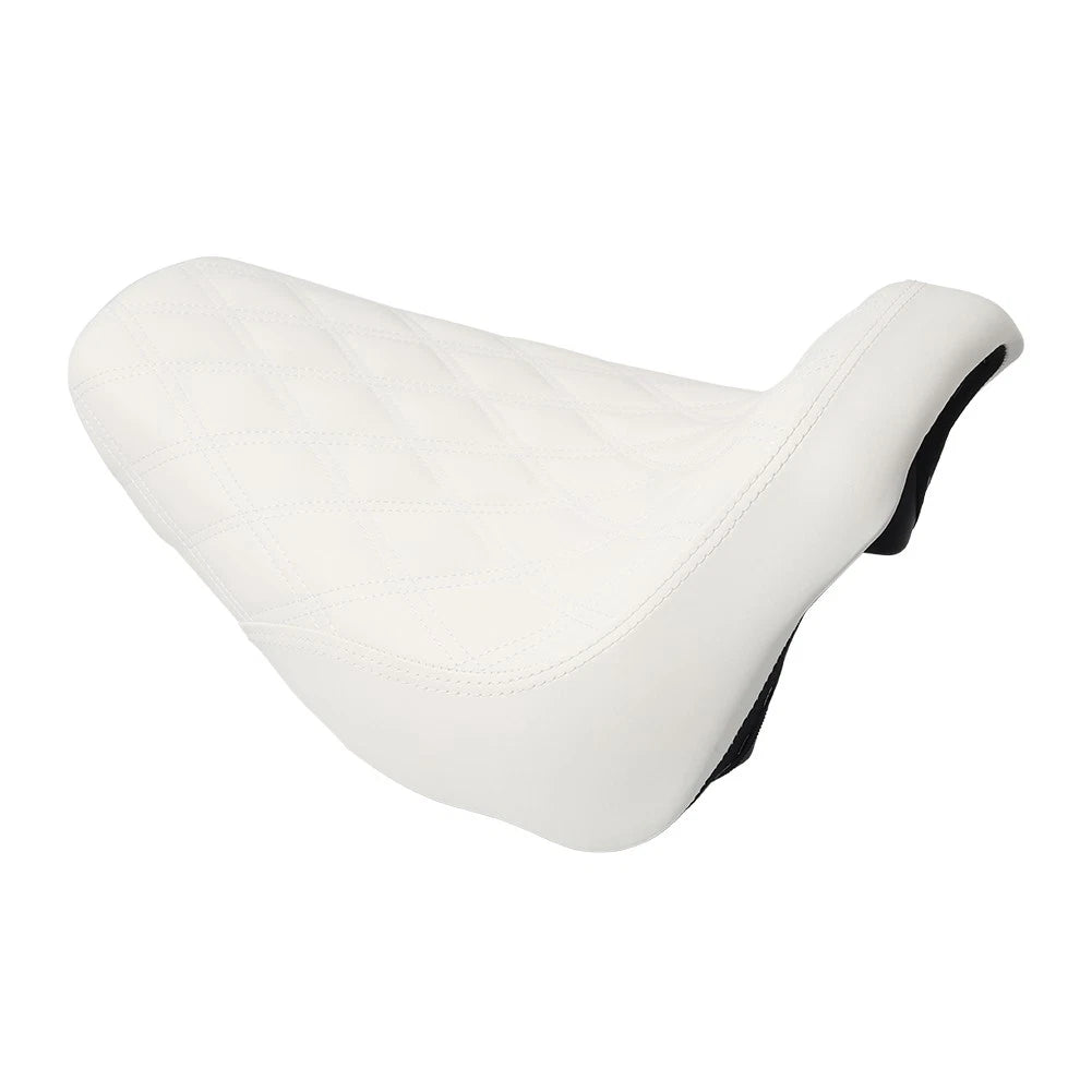 Rider Driver Seat Cushion White for Harley Heritage Softail FLSTC (2006-2017)