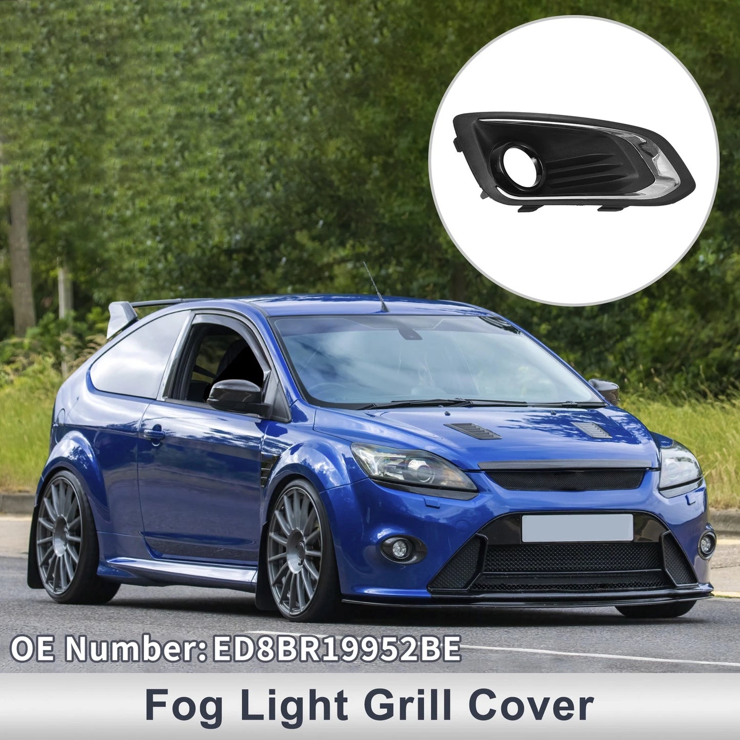 Front Right Fog Light Grill for Ford Escort (2017-2022)