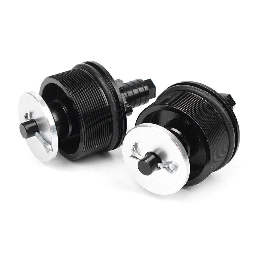 CNC Aluminum Motorcycle Preload Adjusters Fork Bolts  Black for Honda CB400