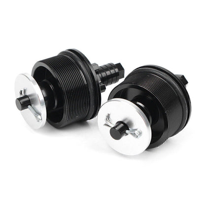 CNC Aluminum Motorcycle Preload Adjusters Fork Bolts  Black for Honda CB400