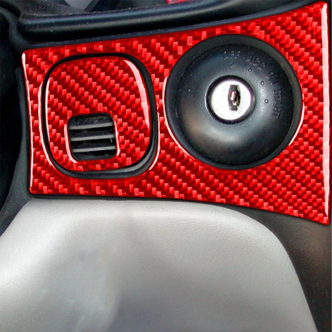 Carbon Fiber Engine Start Ignition Switch Cover for Corvette C5 (1998-2004)