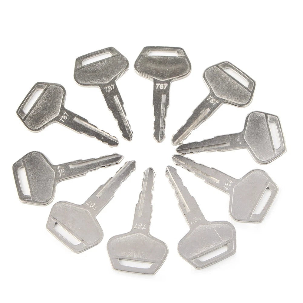 10 x Ignition Keys for Komatsu Excavator Dozer Loader (No Year Specified)
