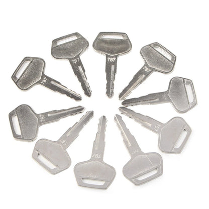 10 x Ignition Keys for Komatsu Excavator Dozer Loader (No Year Specified)