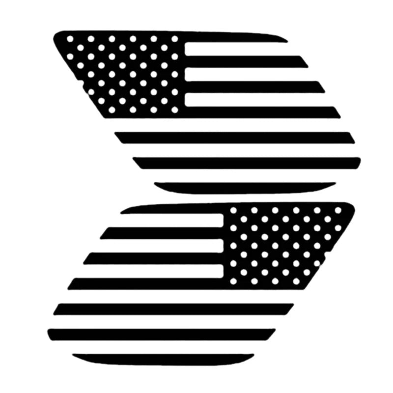 Pre-cut US Flag Stickers Rear Window Decals for Toyota 4Runner (2010-2020)