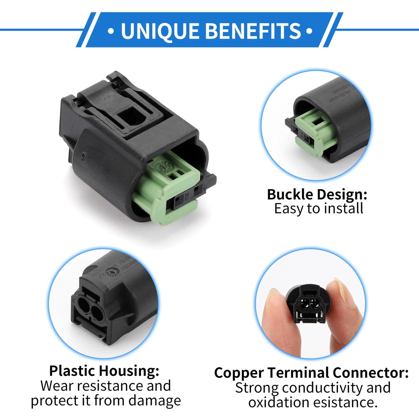 Pin Temperature Sensor Connector Plug for BMW 1 3 5 7 Series