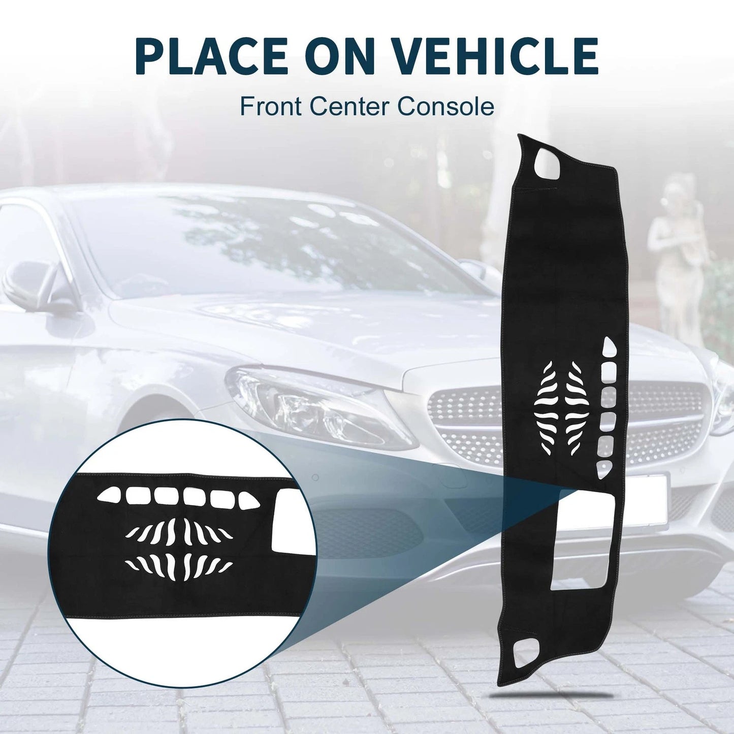 Dashboard Cover Mat for Mercedes-Benz GLB X247 Class (2020-2022) Black