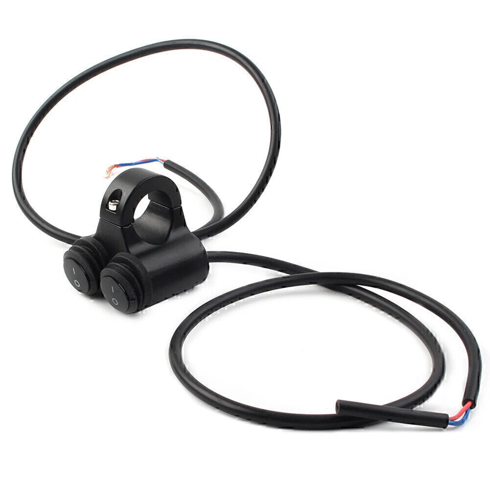 12V 7/8" Motorcycle Handlebar Fog Spot Light w/ Dual On Off Switch