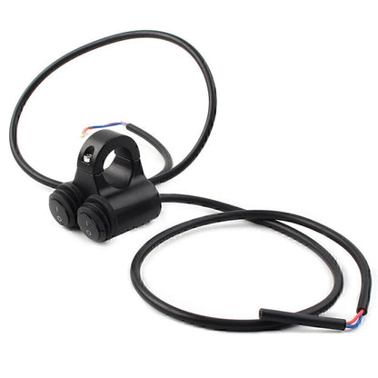 12V 7/8" Motorcycle Handlebar Fog Spot Light w/ Dual On Off Switch