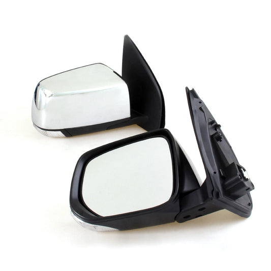 Wing Mirror w/ Turn Signal Chrome for Isuzu D-Max Chevrolet D-Max V-Cross 2012-2016