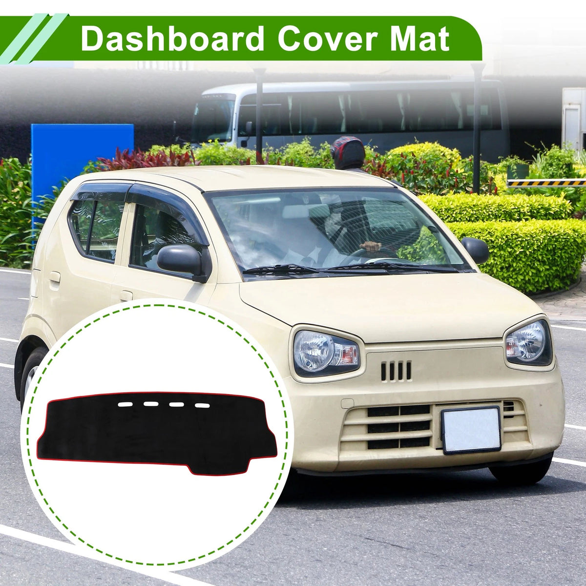Dashboard Cover 1 x Black Red Trim for Suzuki Alto (2019-2022)