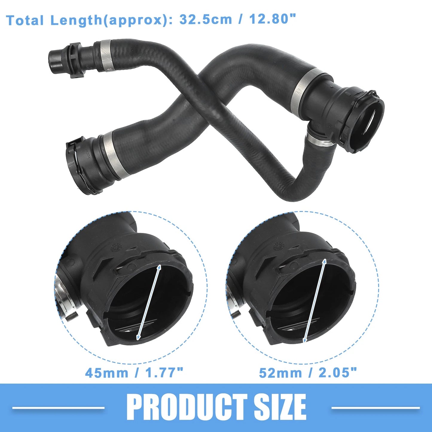 Upper Radiator Coolant Hose for BMW X5 XDrive30i 3.0L L6 (2007-2013)