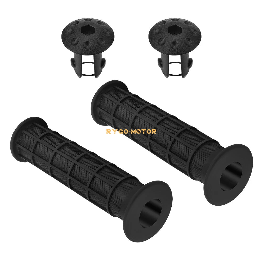 End Handlebar Grips w/ Guards for Honda Rancher 420 TRX420 (2007–2024)