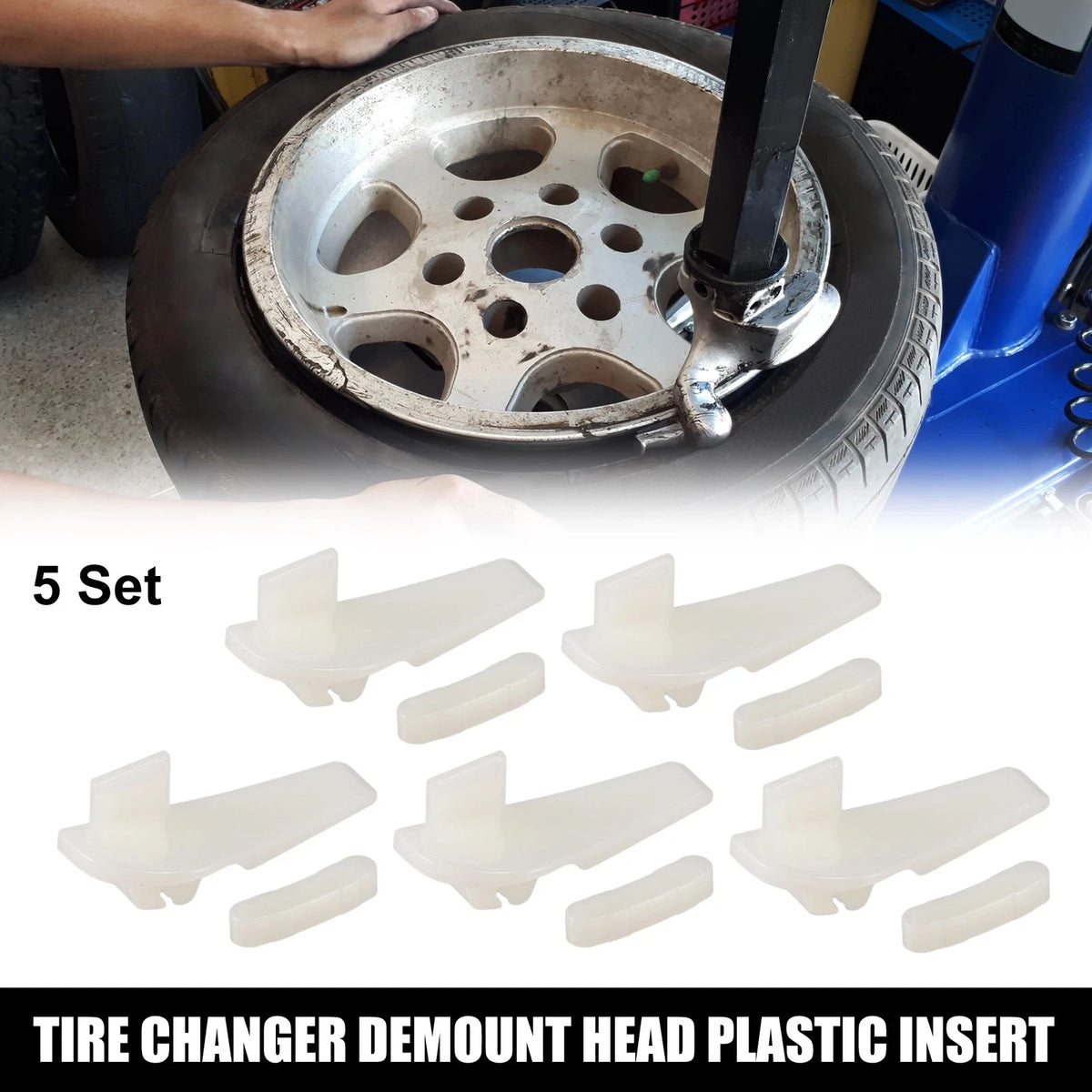 5 x Demount Head Plastic Insert 2.24x0.91x0.87 for Motorcycle Tire Changer