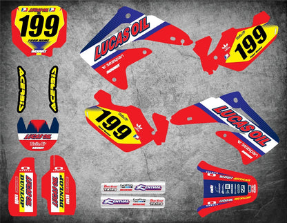 Custom Graphics Full Kit for Honda CR 85 ACTIVE Style Stickers (2002-2014)