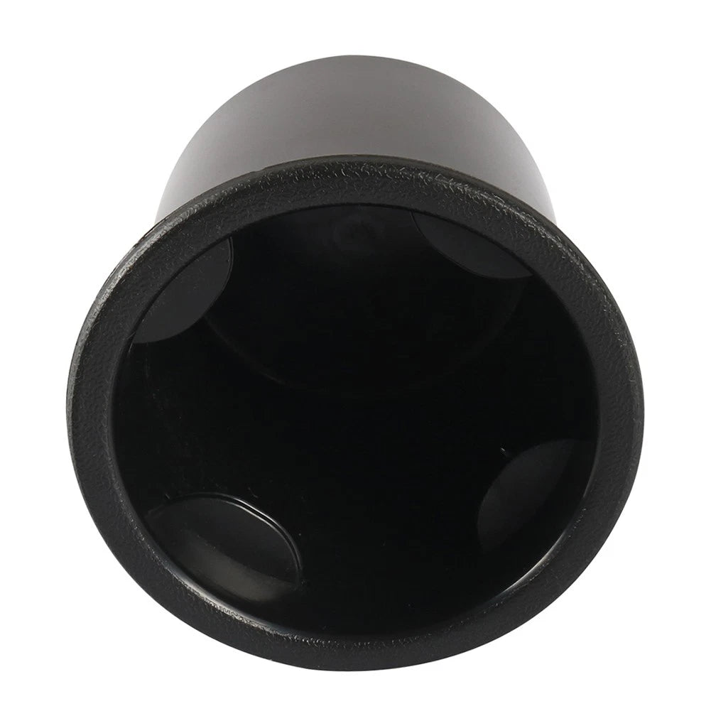 Black Recessed Cup Holder for RVs, Boats, Yachts, & Cars - Water Drink Holder