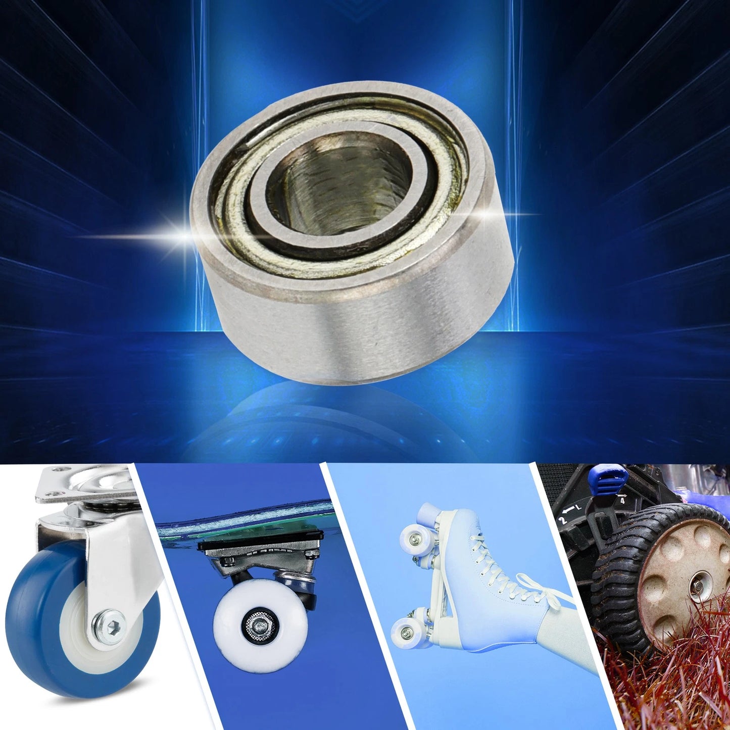 4x9x4mm Deep Groove Ball Bearings for Scooter Skateboard Wheel
