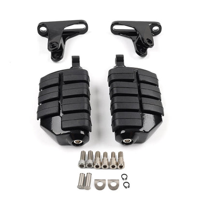 Black Rear Passenger Footpeg Mount Bracket for Harley Electra Street Glide (1993+)