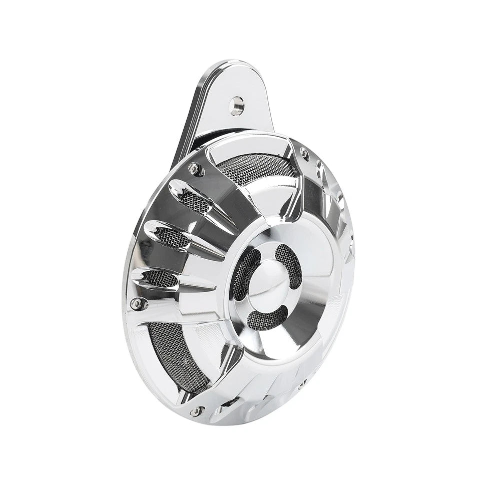 110dB Horn Speaker Cover Chrome for Harley Touring Glide Big Twin (1991-2023)