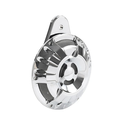 110dB Horn Speaker Cover Chrome for Harley Touring Glide Big Twin (1991-2023)