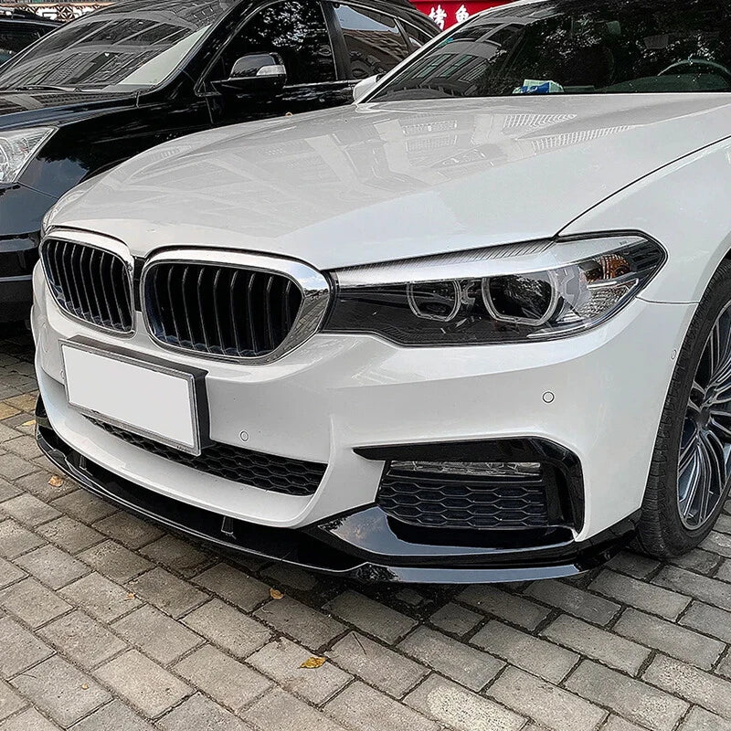 Gloss Black Front Splitter Lip for BMW G30 G31 M Sport 520 530 540 (2017-2019)