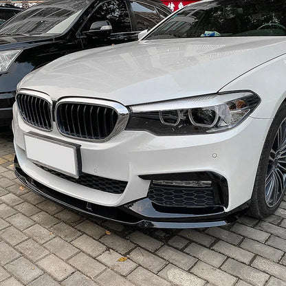 Gloss Black Front Splitter Lip for BMW G30 G31 M Sport 520 530 540 (2017-2019)