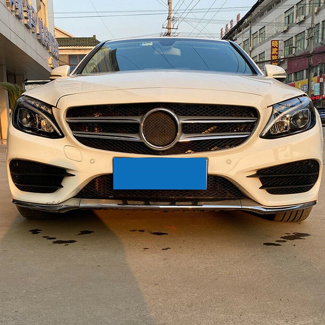 Front Bumper Vent Grille Cover for Mercedes C-Class Sport (2015-2018)