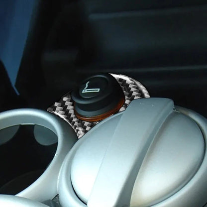 Carbon Fiber Side Mirror Remote Buttons Cover Trim Fit for Mini Cooper 2005-2006