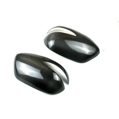 Real Carbon Fiber Stick-on Side Mirror Cover Caps for Subaru Legacy 2004-2008