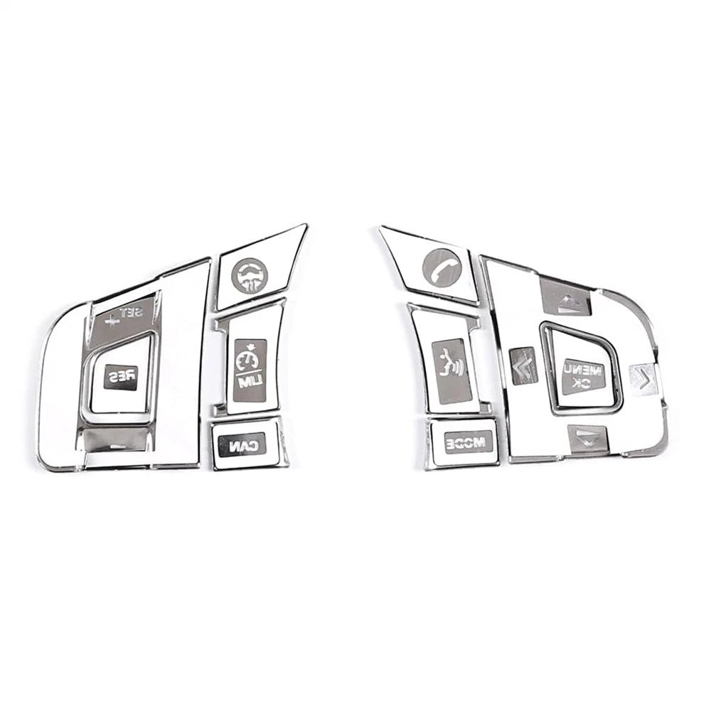 Alloy Steering Wheel Button Cover Trim for Jaguar F-Pace F-Type (2017-2023)