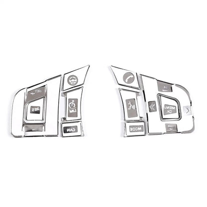 Alloy Steering Wheel Button Cover Trim for Jaguar F-Pace F-Type (2017-2023)